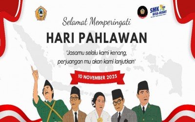 KELUARGA BESAR SMK BMW REJOMULYO MEMPERINGATI HARI PAHLAWAN NASIONAL 10 NOVEMBER 2025