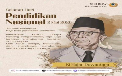 KELUARGA BESAR SMKS BMW REJOMULYO MENGUCAPKAN SELAMAT HARI PENDIDIKAN NASIONAL TANGGAL 02 MEI 2026