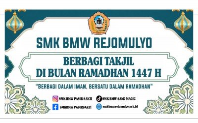 KEGIATAN BERBAGI TAKJIL OLEH SISWA DAN SISWI SMK BMW REJOMULYO DALAM BULAN SUCI RAMADHAN 1447 H TAHUN 2026 M